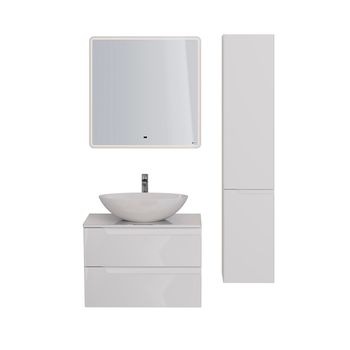 Зеркало Lemark ELEMENT 80х80 см с подсветкой, с подогревом LM80Z-E — фото 4, Зеркала в ванную комнату