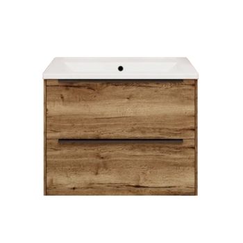 Тумба под раковину подвесная La Fenice Tesoro FNC-01-TES-DGT-100-2, табак — фото 1, Тумбы под раковину