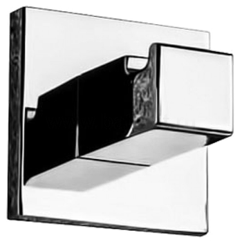 Крючок COLOMBO DESIGN BASICQ LC97 одинарный цвет хром — фото 3, Крючки для полотенец