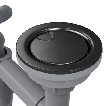 Кухонная мойка Reflexion Iseo RX2265BL оружейная сталь — фото 406, Кухонные мойки