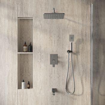 Душевая система скрытого монтажа Grossman Classic 501.K35.04.100 хром глянцевый,1 место — фото 3, Душевые системы