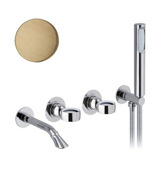 Смеситель для ванны Webert Opera OA860312065, бронза — фото 1, Смеситель для ванны