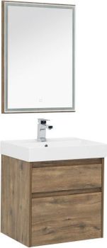 Мебель для ванной Aquanet Nova Lite 60 дуб рустикальный (2 ящика) 00254216 — фото 2, Комплекты мебели для ванной