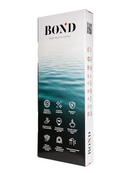 BOND B08-9100 Душевая система с тропическим душем и смесителем с изливом — фото 18, Душевые системы