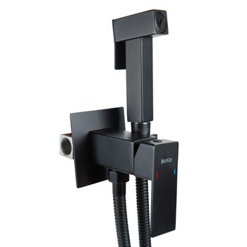 BOND Smart B67-1188 Смеситель для гигиенического душа с внутренней частью, однорычажный черный матовый — фото 4, Гигиенические души