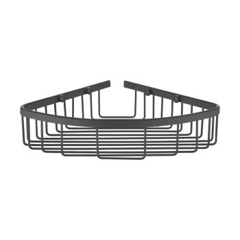 Полка металлическая угловая Rose RW11H, черный — фото 1, Полки для ванной и душа