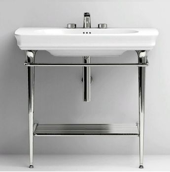 Консоль Artceram Civitas металлическая для раковины цвет хром CIA008 71 — фото 2, Консоли для раковины