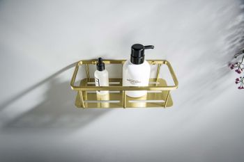 Товар: AQ4936BG полка для душа, шлиф. золото - фото 2 AQ4936BG полка для душа, шлиф. золото — фото 2, Полки для ванной и душа