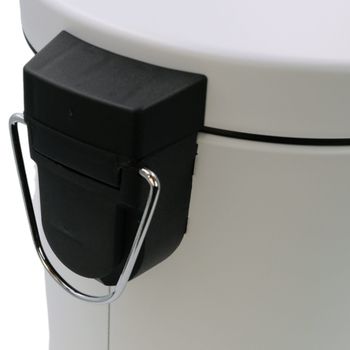 GIFORTES Ведро д/мусора 5 литров круглое, с крышкой SOFT CLOSE, белый матовый 32671 — фото 7, Мусорные ведра