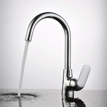 Смеситель для кухни D&K Venice DA1022401, хром — фото 1, Смесители для кухни