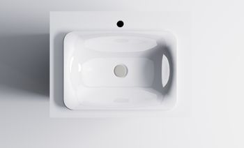 Тумба Классик 80 с 1ящ RAL1013 мат. с раковиной Ретро бел гл. и столешницей Solid бел гл. 4631177714078 — фото 5, Тумбы с раковиной