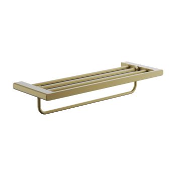 Полка для полотенец BELZ B90824, брашированное золото — фото 1, Полки для полотенец