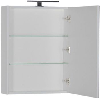 Зеркальный шкаф Aquanet Латина 60 белый 00179942 — фото 5, Зеркальные шкафы в ванную