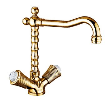 Смеситель для кухни Fiore VENERE SKY (SWAROVSKI®) 13OO0625, золото — фото 1, Смесители для кухни