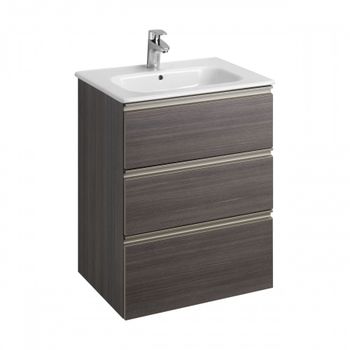 THE GAP модуль для раковины 600 мм, 585x453x741 мм, с 3 ящиками, набор ножек 7.8168.2.733.9 приобрет A857404402 — фото 1, Тумбы под раковину