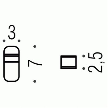 Крючок COLOMBO DESIGN OVER GM17 одинарный цвет нержавеющая сталь — фото 2, Крючки для полотенец