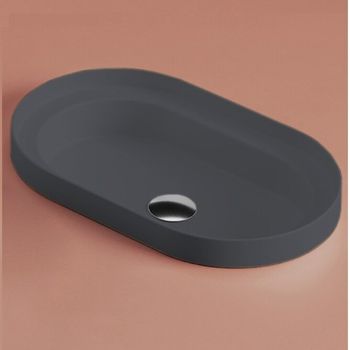 Раковина Artceram Fuori Scala встраиваемая сверху/на консоль без отверстий цвет Blue denim TFL033 37 00 — фото 1, Раковины встраиваемые сверху