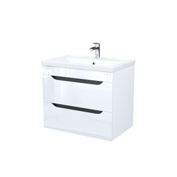 Тумба с умывальником, подвесная, 70 см, белый, Ray, IDDIS, RAY70W0i95K — фото 2, Тумбы с раковиной