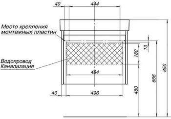 Товар: Тумба под раковину Aquanet Nova Lite 60 белый (1 ящик) 00242574 - фото 11 Тумба под раковину Aquanet Nova Lite 60 белый (1 ящик) 00242574 — фото 11, Тумбы под раковину