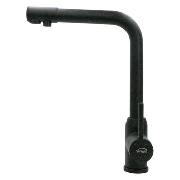 MILANO Смеситель д/кухни совмещенный с краном для питьевой воды, черный камень 32657 — фото 3, Смесители для кухни