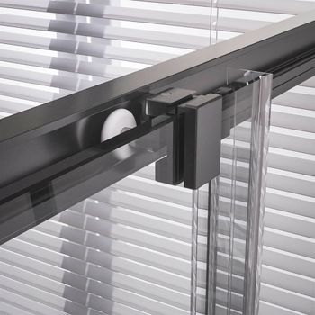 Душевой угол Veconi Premium Trento PTC-20GR, 1200Х900x2000, брашированный графит, стекло прозрачное PTC20-GR-12090-01-C4 — фото 5, Душевые уголки