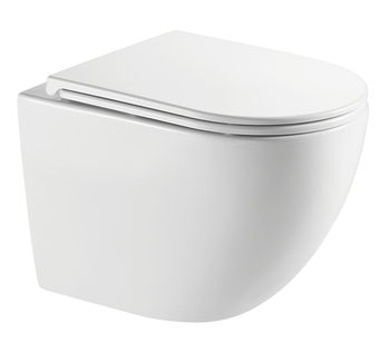 AQM2014PRO Унитаз подвесной сиденье SoftClose, технология смыва Invisible, скрыт крепеж. 520х360х400 — фото 1, Подвесные унитазы