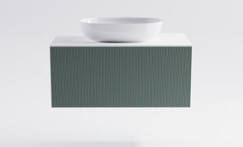 Товар: Тумба М-40 90см 1ящ цв NCS S 3005-b80g мат./волна, раковина Атрия бел гл., столешница Solid бел гл. 4631177713613 - фото 2 Тумба М-40 90см 1ящ цв NCS S 3005-b80g мат./волна, раковина Атрия бел гл., столешница Solid бел гл. 4631177713613 — фото 2, Тумбы с раковиной