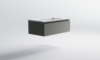 Товар: Нижний шкаф Альфа 90 с 1 ящиком серо-бежевый (NCS S 3502-Y матовый) + Раковина "Альфа 90" 03060006ncss3502-y+04010008 - фото 4 Нижний шкаф Альфа 90 с 1 ящиком серо-бежевый (NCS S 3502-Y матовый) + Раковина "Альфа 90" 03060006ncss3502-y+04010008 — фото 4, Тумбы с раковиной