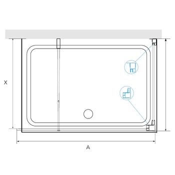 Душевой уголок RGW WA-005 (WA-002+Z-050-2) 1000x900 35100509-11 — фото 1, Душевые уголки