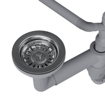 Кухонная мойка Reflexion Iseo RX2265BL оружейная сталь — фото 476, Кухонные мойки