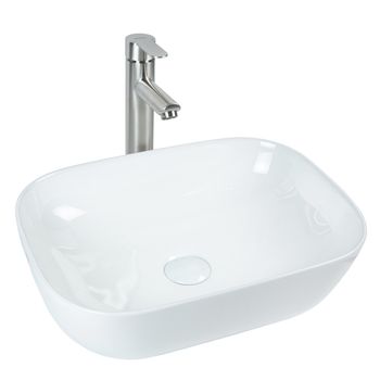 BOND Smart B63-2700 Смеситель однорычажный высокий без донного клапана для накладной раковины — фото 19, Смесители для раковины