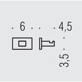 Крючок COLOMBO DESIGN LOOK LC27.BM одинарный цвет белый матовый — фото 2, Крючки для полотенец