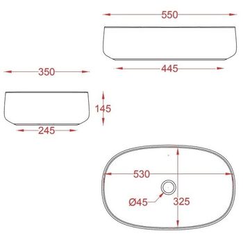 Раковина Artceram Cognac Quadro накладная без отверстий цвет Ombra bruciata COL003 19 00 — фото 1, Раковины накладные