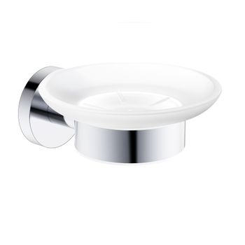 AQM7211CR Trento Мыльница латунь/матовое стекло, хром — фото 1, Мыльницы