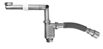 BETTOSERB Сифон без выпуска, телескопический, компактный 32мм (диам), 40-40/50 125342 — фото 2, Сифоны для раковины