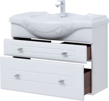 Товар: Тумба под раковину Aquanet Рондо 85 белый глянец 00304289 - фото 5 Тумба под раковину Aquanet Рондо 85 белый глянец 00304289 — фото 5, Тумбы под раковину