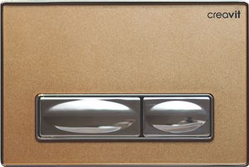 CREAVIT Кнопка для инсталляции золото стекло GP4008.00 — фото 1, Кнопки смыва