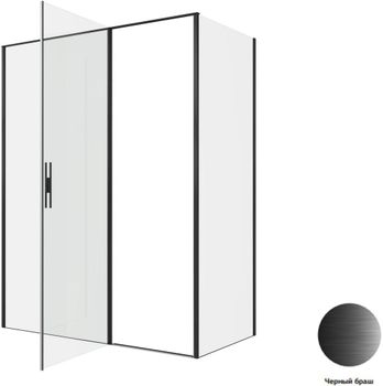 Душевой уголок Allen Brau Priority 160x80 3.31039.BBA + 3.31042.BBA черный браш 3.31039.BBA + 3.31042.BBA — фото 5, Душевые кабины и ограждения