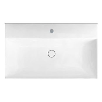 Раковина HATRIA Bahia 13 BH0600365011TS0 подвесная или на тумбу с одним отверстием с переливом цвет белый — фото 1, Раковины