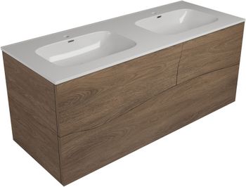 Тумба под раковину Allen Brau Glority 120 1.35004.NW дуб антик — фото 1, Тумбы под раковину