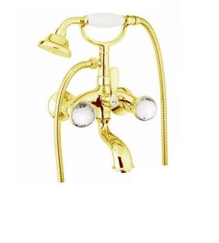 Смеситель для ванны Fiore XT SKY (SWAROVSKI®) 17OO0600, золото — фото 1, Смеситель для ванны