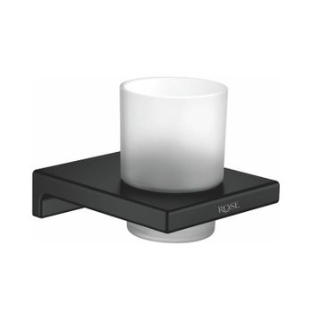 Товар: Стакан для ванной комнаты Rose RG1812H, черный - фото 1 Стакан для ванной комнаты Rose RG1812H, черный — фото 1, Стаканы для зубных щеток