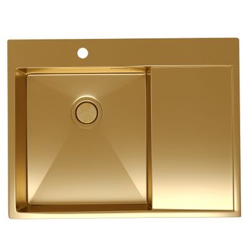 Кухонная мойка Reflexion Iseo RX2265BL оружейная сталь — фото 340, Кухонные мойки