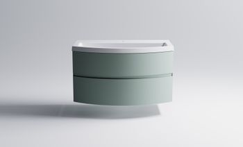 Товар: Нижний шкаф Венеция2.0 80 с 2 ящиками зеленый (NCS S 3005-B80G матовый) + Раковина "Венеция 80" 03100004ncss3005-b80g+04010022 - фото 2 Нижний шкаф Венеция2.0 80 с 2 ящиками зеленый (NCS S 3005-B80G матовый) + Раковина "Венеция 80" 03100004ncss3005-b80g+04010022 — фото 2, Тумбы с раковиной