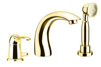 Смеситель на борт ванны Fiore JAFAR 47OO5105, золото — фото 1, Смесители на борт ванны