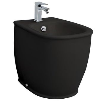 Биде Artceram Azuley напольное с одним отверстием цвет черный AZB002 03 00 — фото 2, Биде напольные