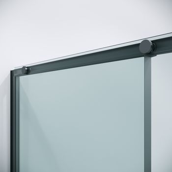 Душевое ограждение Niagara Nova NG-34-12AGR-A80GR-34 (120х80х195) прямоугольник,раздвижная,графит,стекло прозрачное,2 места — фото 8, Душевые уголки