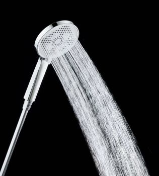 BOND B08-9100 Душевая система с тропическим душем и смесителем с изливом — фото 11, Душевые системы