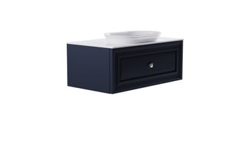 Товар: Тумба Шарм 100см 1ящ цв RAL7024 мат. с раковиной Шарм бел гл. и столешницей Solid бел гл. 4631177713729 - фото 3 Тумба Шарм 100см 1ящ цв RAL7024 мат. с раковиной Шарм бел гл. и столешницей Solid бел гл. 4631177713729 — фото 3, Тумбы с раковиной