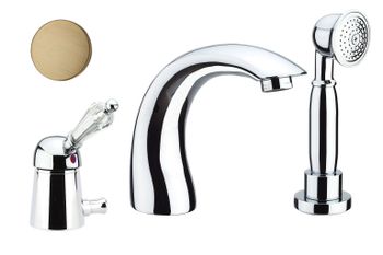 Смеситель на борт ванны Fiore IMPERIAL-SKY (SWAROVSKI®) 82ZZ5105, бронза — фото 1, Смесители на борт ванны